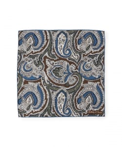 Holliday ＆ Brown / シルク ペイズリー柄 チーフ