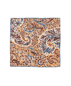 Holliday ＆ Brown / シルク ペイズリー柄 チーフ