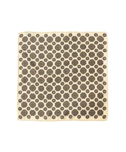 FRANCO BASSI / シルク 小紋柄 ポケットスクエア