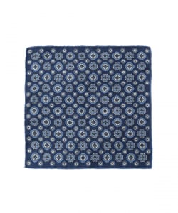 FRANCO BASSI / シルク 小紋柄 ポケットスクエア