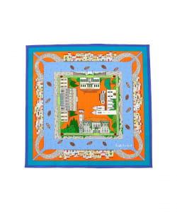 Dieffe Kinloch / コットン 別荘プリント ハンカチ