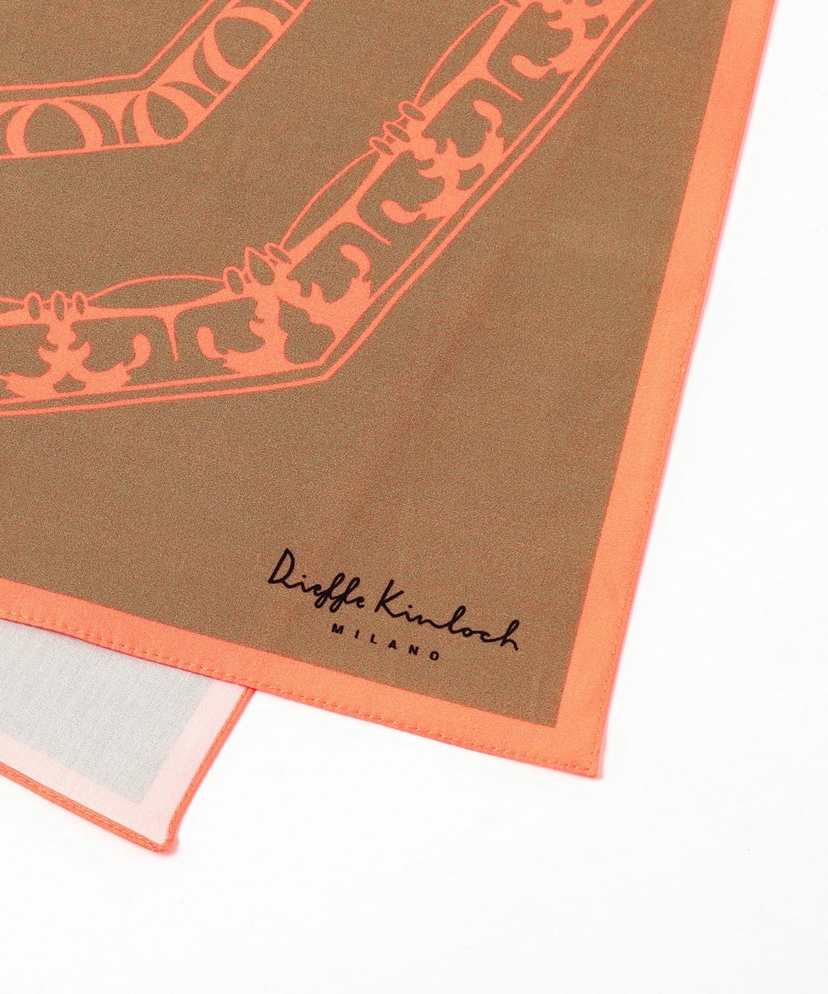 BEAMS F (BEAMS F) Dieffe Kinloch / Cotton Swan Print Handkerchief