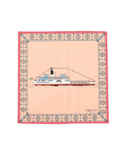 Dieffe Kinloch / コットン 蒸気船プリント ハンカチ