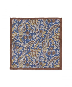 FITZGERALD / シルク ペイズリー柄×小紋柄 チーフ