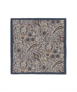 FITZGERALD / シルク ペイズリー柄×小紋柄 チーフ