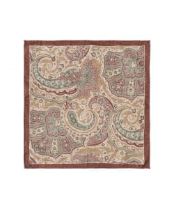 FITZGERALD / シルク ペイズリー柄×小紋柄 チーフ