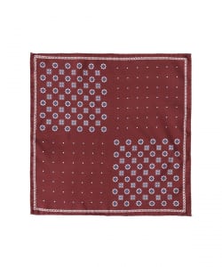 FITZGERALD / シルク 小紋柄×ドット柄 チーフ