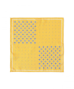 FITZGERALD / シルク 小紋柄×ドット柄 チーフ