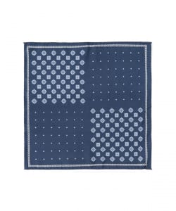 FITZGERALD / シルク 小紋柄×ドット柄 チーフ