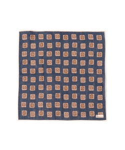 ▲Petronius / リネン 小紋柄 チーフ