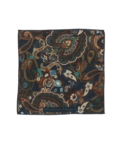 ▲Fumagalli / ウール ペイズリー プリント チーフ