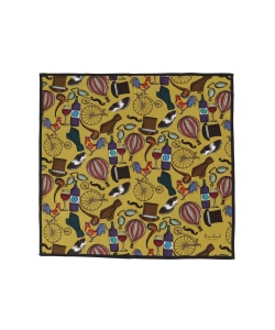 ▲Kinloch / 別注 HOMME コットンプリント ハンカチ