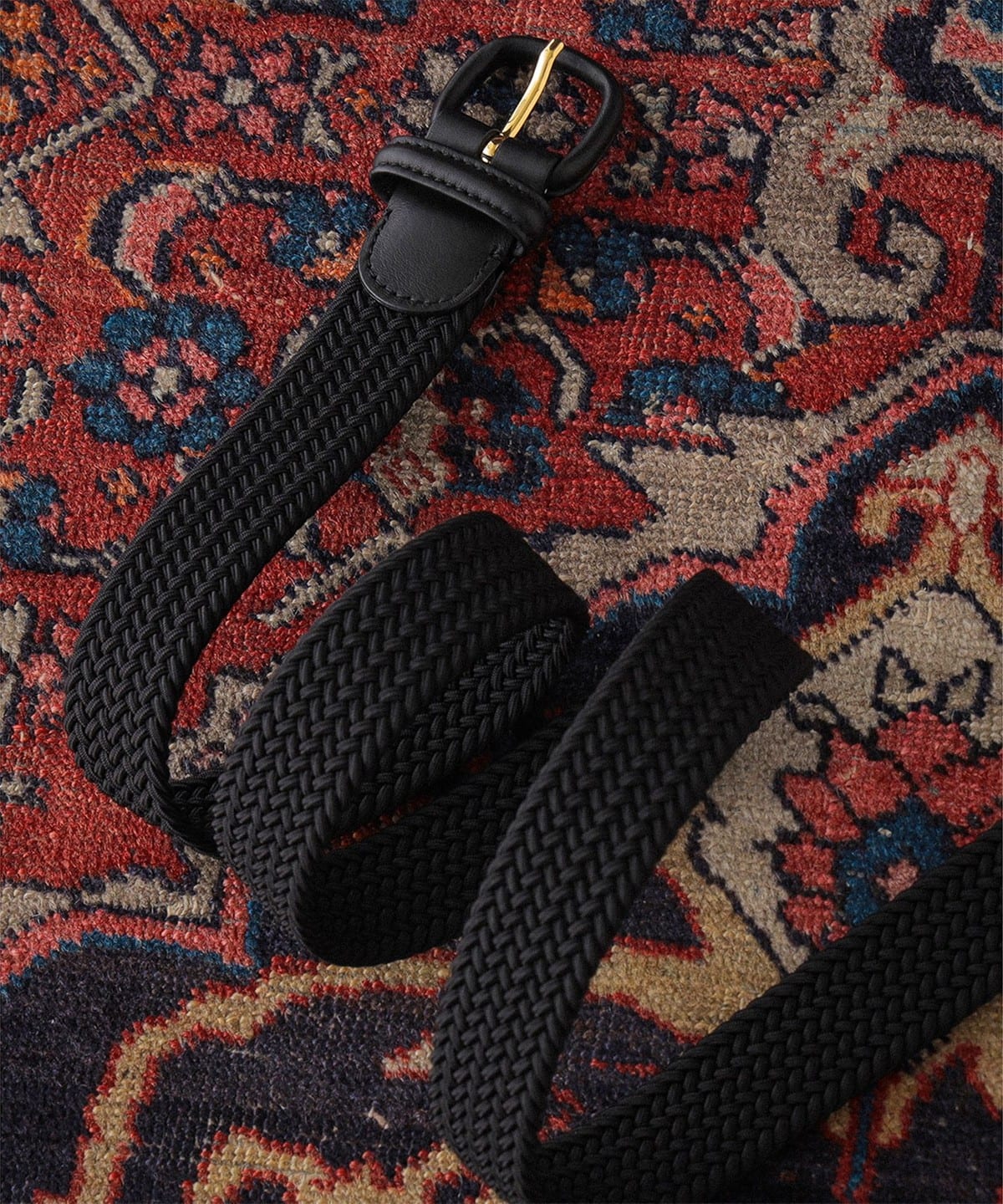 【別注】Anderson's アンダーソンズ / ラバー メッシュ ベルト ファッション雑貨 MEN BLACK/N1/N1 85cm 【別注】Anderson's アンダーソンズ / ラバー メッシュ ベルト ファッション雑貨 MEN BLACK/N1/N1 85cm