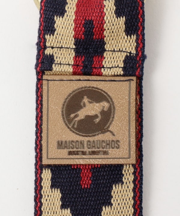 【別注】MAISON GAUCHOS / コットン ウェビング ダブルリングベルト