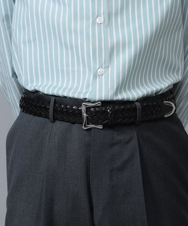 BEAMS F J&M DAVIDSON / 30mm leather mesh belt (fashion goods belts ...