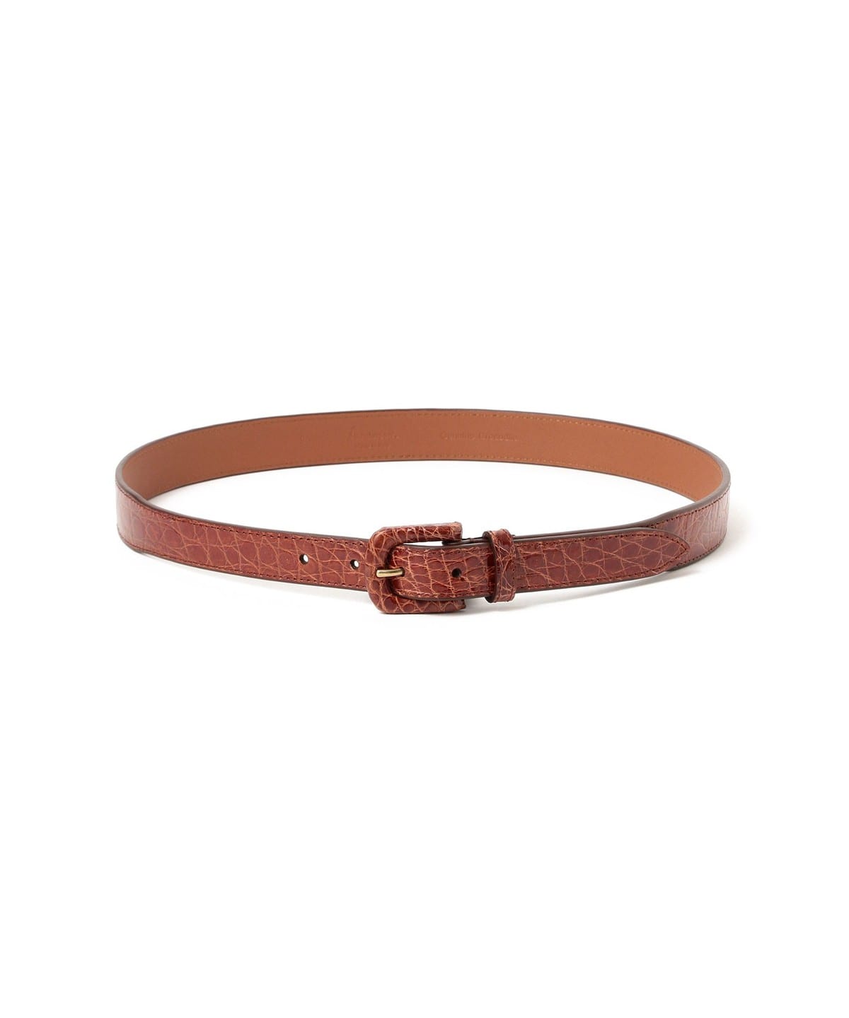 Anderson's for BEAMS F リアルクロコダイルレザーベルト BEAMS F（ビームスF）Anderson's / リアルリザードレザー ラップ