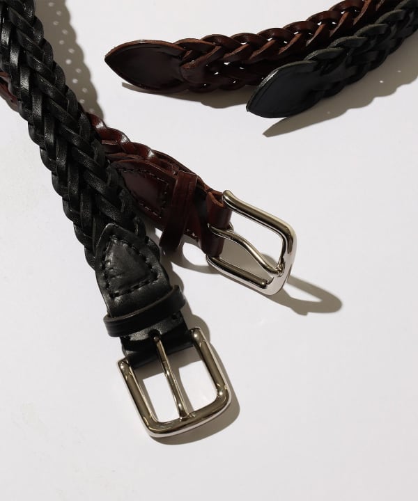 BEAMS F（ビームスF）Whitehouse Cox / 28ミリ レザー メッシュベルト