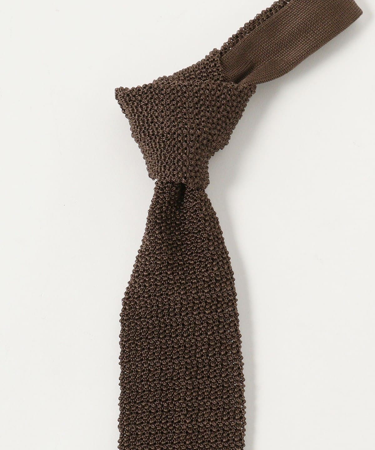 ASCOT アスコット　ニットタイ　ブラウン　茶　beamsf BEAMS F（ビームスF）ASCOT / ニット タイ（スーツ・ネクタイ ネクタイ