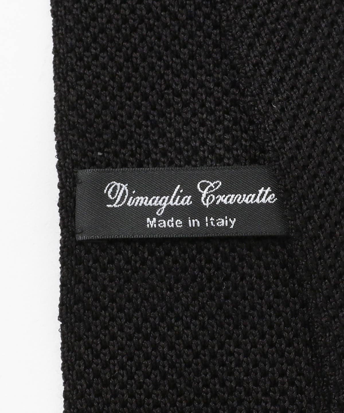 Dimaglia Cravatte BEAMS ニットタイ ブラック BEAMS F（ビームスF）【タイムセール】Dimaglia Cravatte / ソリッド