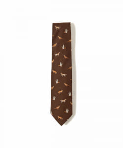 ■【Fumagalli / シルクウール アニマル柄 ジャカード ネクタイ】▼▼