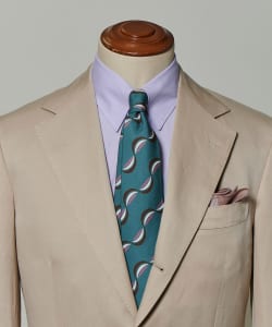 ■▲Holliday & Brown / カーブ柄 プリント ネクタイ