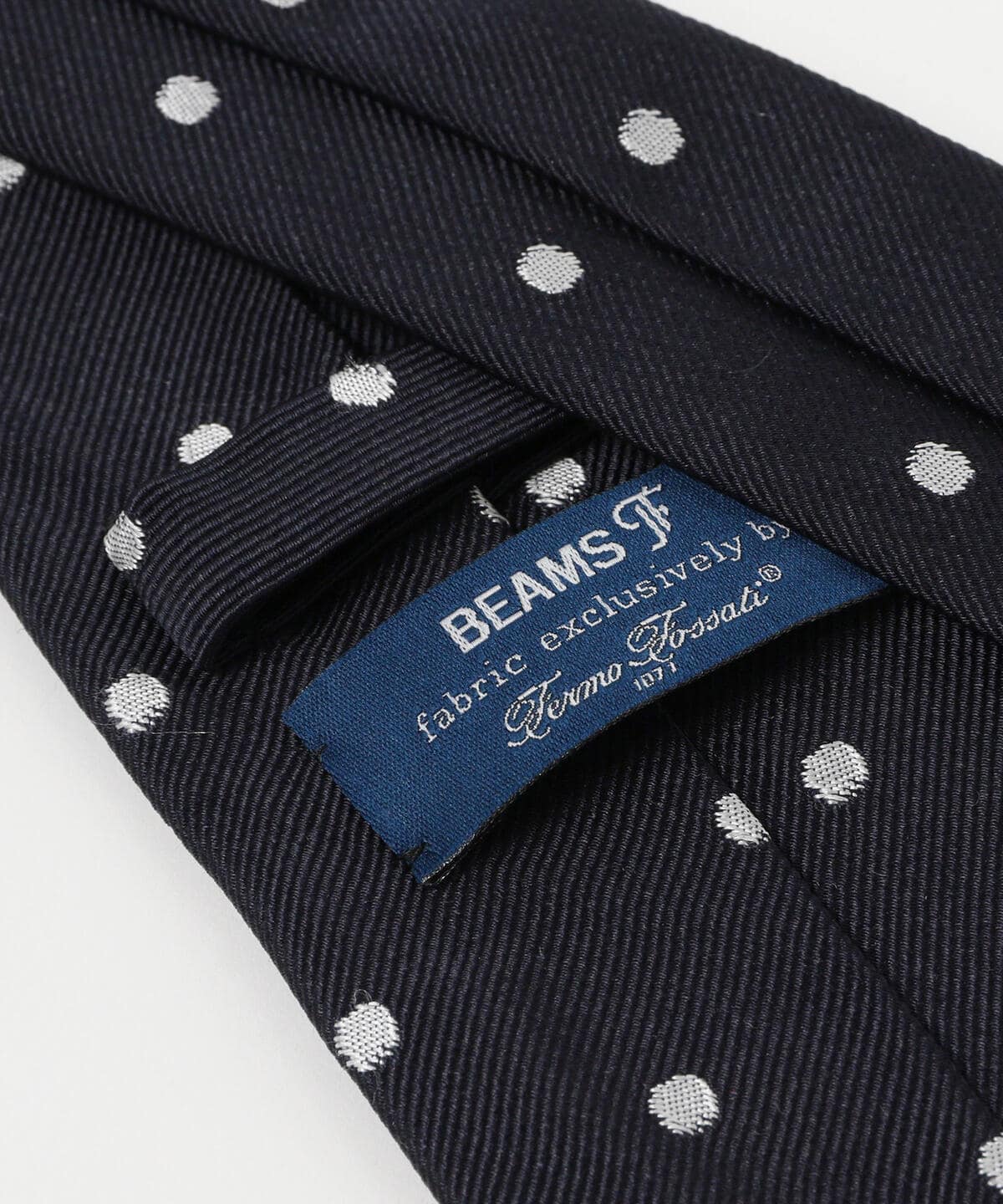 【BEAMS F】〈Fermo Fossati〉 ジャカード　小紋&ウェーブタイ BEAMS F】〈Fermo Fossati〉 ジャカード 小紋&ウェーブタイ