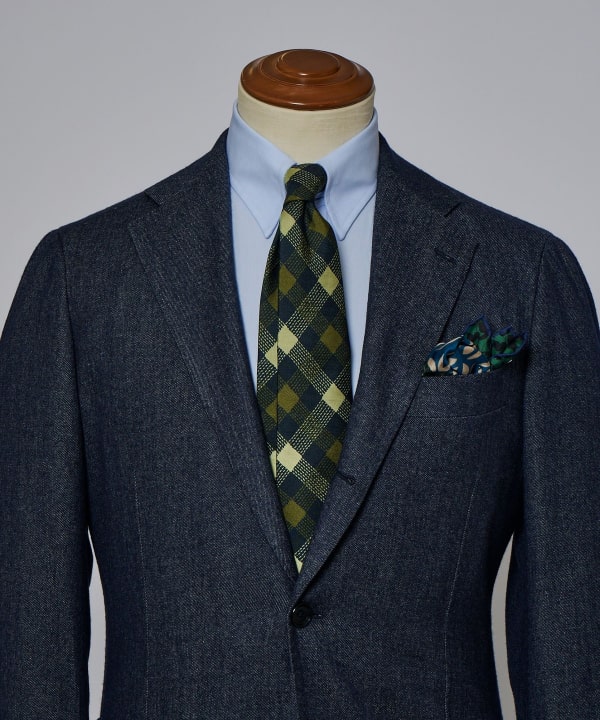 BEAMS F BEAMS FRANCO BASSI / Plaid print necktie (suit/tie) mail 