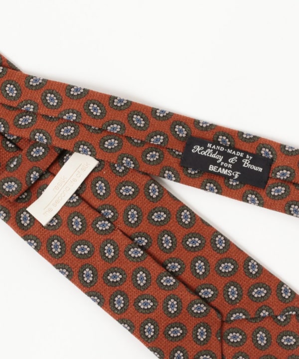 BEAMS F Holliday & Brown / Fine pattern print necktie (suit BEAMS