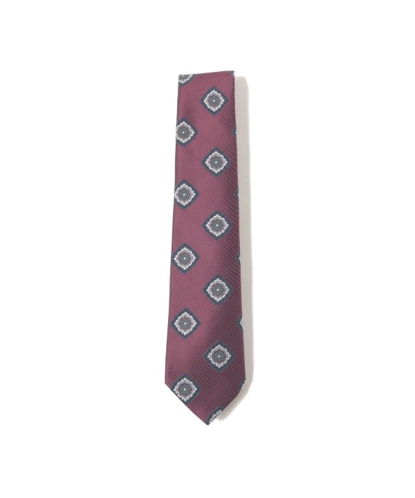 BEAMS F FRANCO BASSI / Mixed Fabric Fine Pattern Jacquard Necktie 