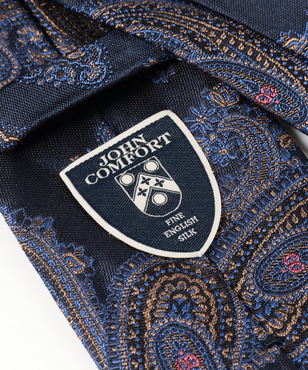 BEAMSF ビームスF別注 ジョンコンフォート ジャカードビンテージ柄ネクタイ BEAMSF ビームスF別注 ジョンコンフォート ジャカードビンテージ