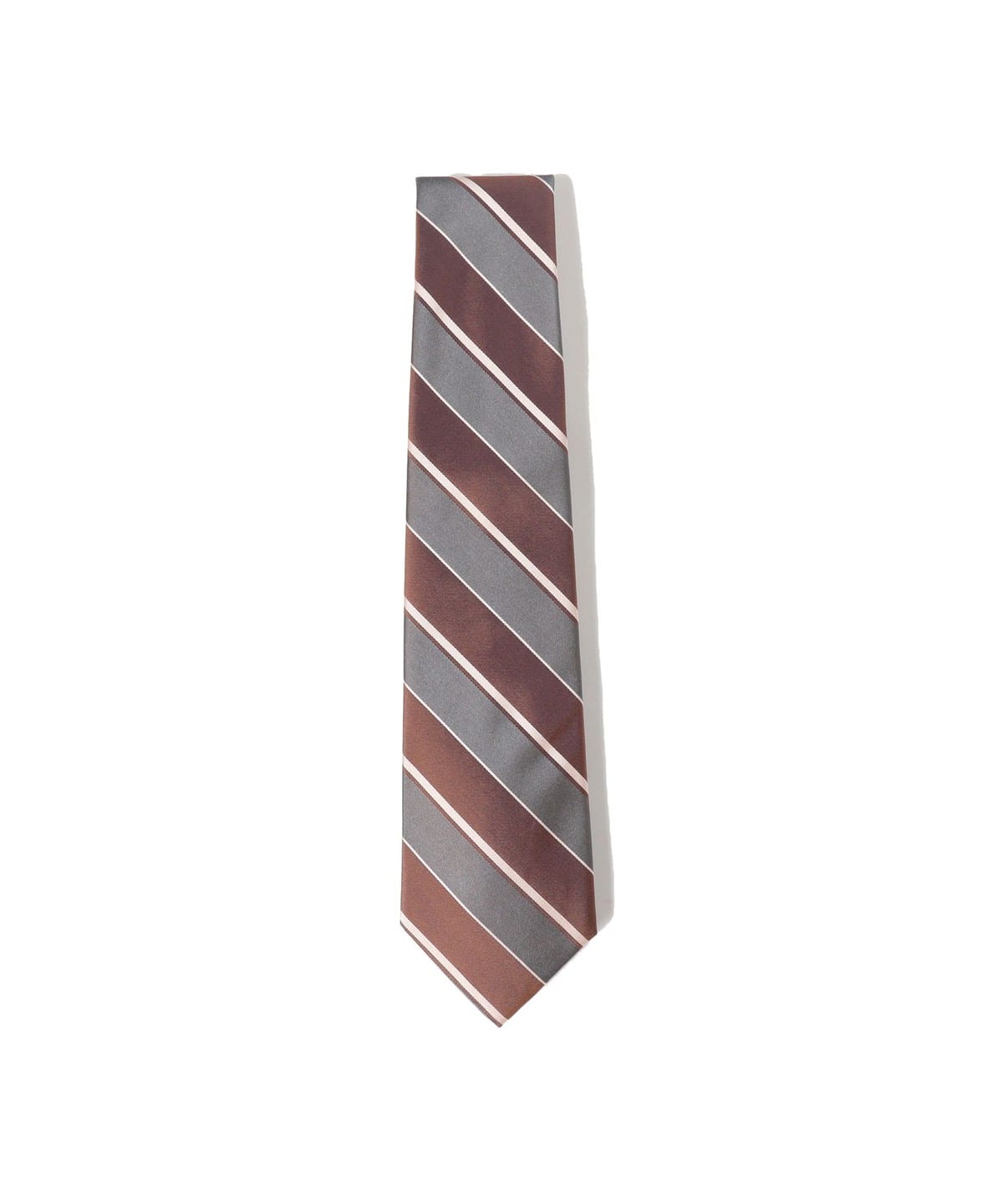 FITZGERALD / シルク ストライプ ネクタイ スーツ・ネクタイ MEN BROWN ONE SIZE FITZGERALD / シルク ストライプ ネクタイ スーツ・ネクタイ MEN BROWN ONE SIZE