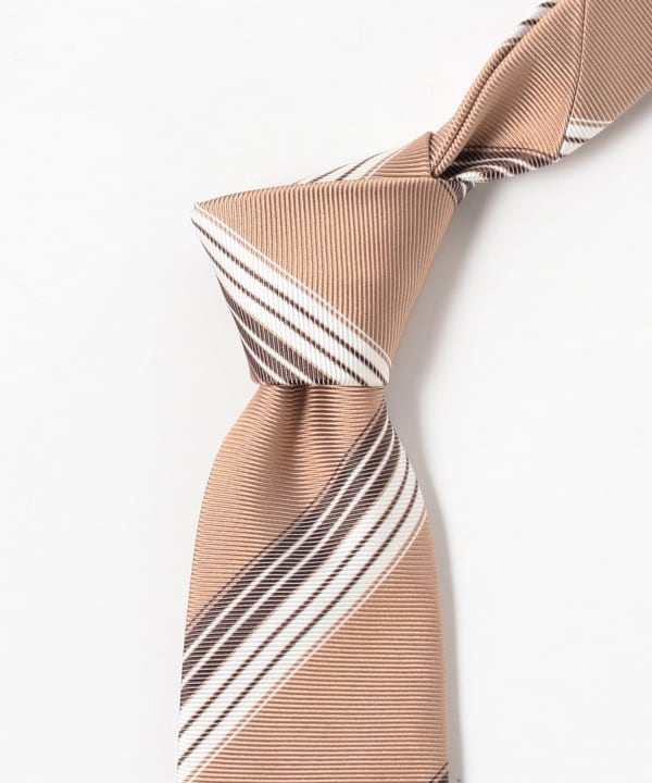 値下中 FrancoBassiネクタイ ストライプ ベージュ BEAMS等取扱 値下中 FrancoBassiネクタイ ストライプ ベージュ BEAMS等取扱