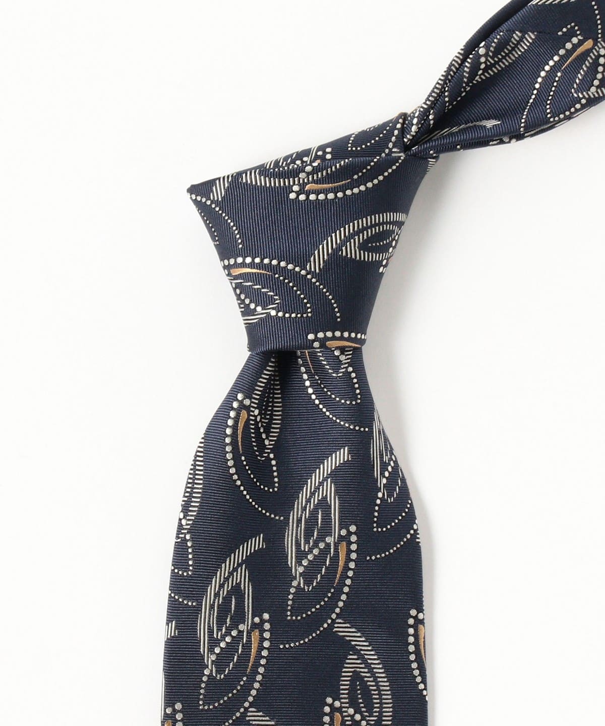 Holliday & Brown／BEAMS F別注／サークル／ジャガードタイ BEAMS F BEAMS Holliday & Brown / Silk Jacquard Tie (Suits