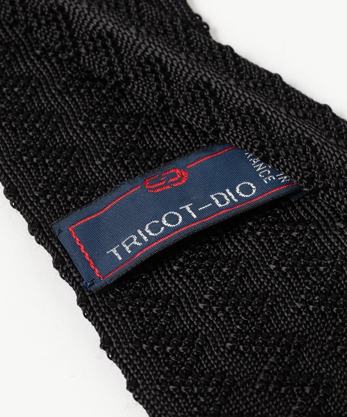【NOIR/GRIS】TRICOT-DIO / ジャカード ストライプ ニットタイ BEAMS F（ビームスF）TRICOT-DIO / ジャカード ストライプ ニットタイ
