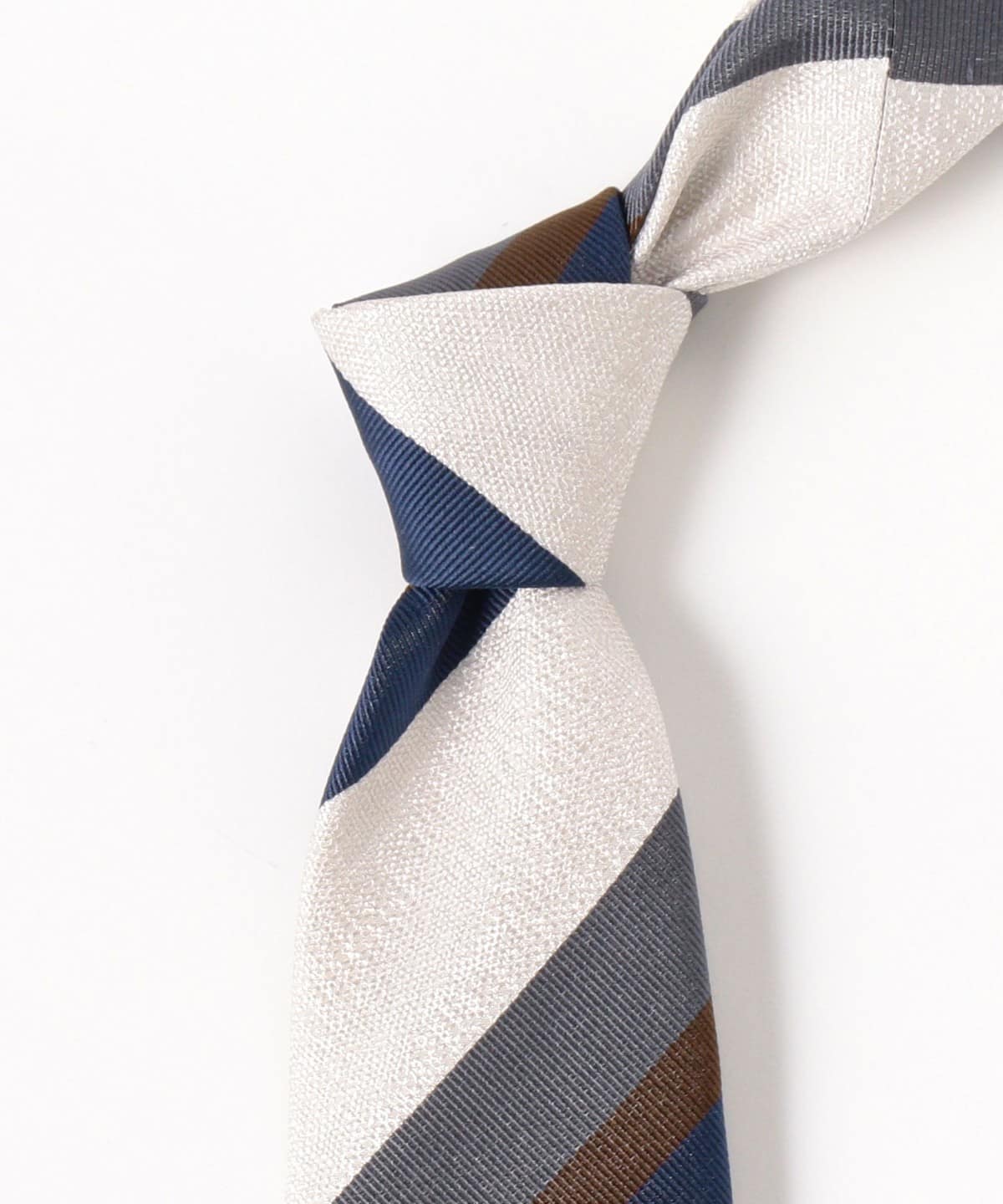 BEAMS F（ビームスF）Seaward & Stearn / シルク ストライプ