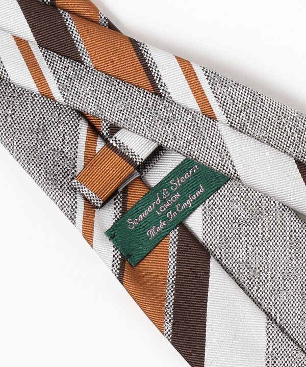 BEAMS F（ビームスF）Seaward & Stearn / シルク ストライプ