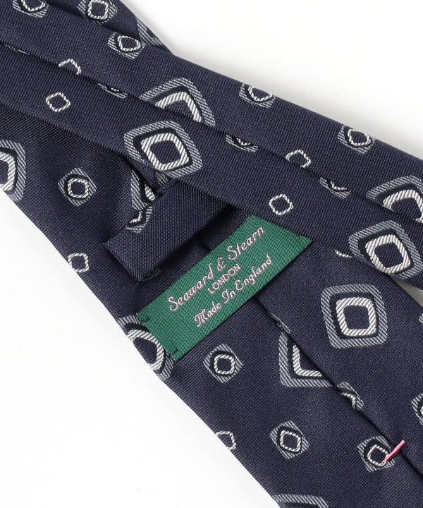BEAMS F（ビームスF）Seaward & Stearn / シルク 小紋 ネクタイ