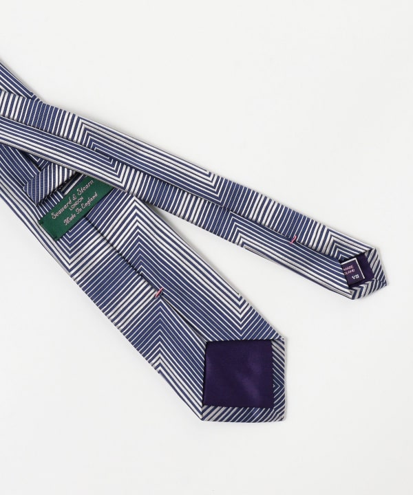 BEAMS F（ビームスF）Seaward & Stearn / シルク ジグザグ