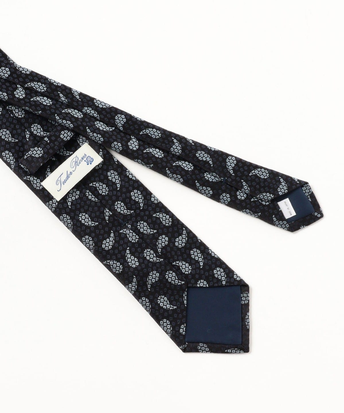 【NAVY】TUDOR ROSES / シルク ペイズリー柄 ネクタイ BEAMS F（ビームスF）TUDOR ROSES / シルク ペイズリー柄 ネクタイ