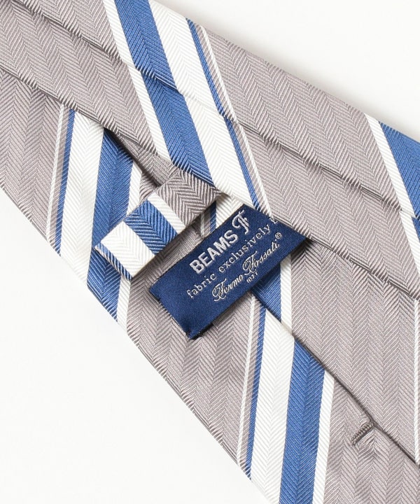 BEAMS F（ビームスF）Fermo Fossati シルク ストライプ ネクタイ