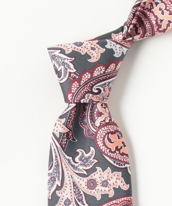 BEAMS F × Fermo Fossati ウールシルクペイズリーネクタイ BEAMS F（ビームスF）Fermo Fossati ウールシルク ペイズリー柄