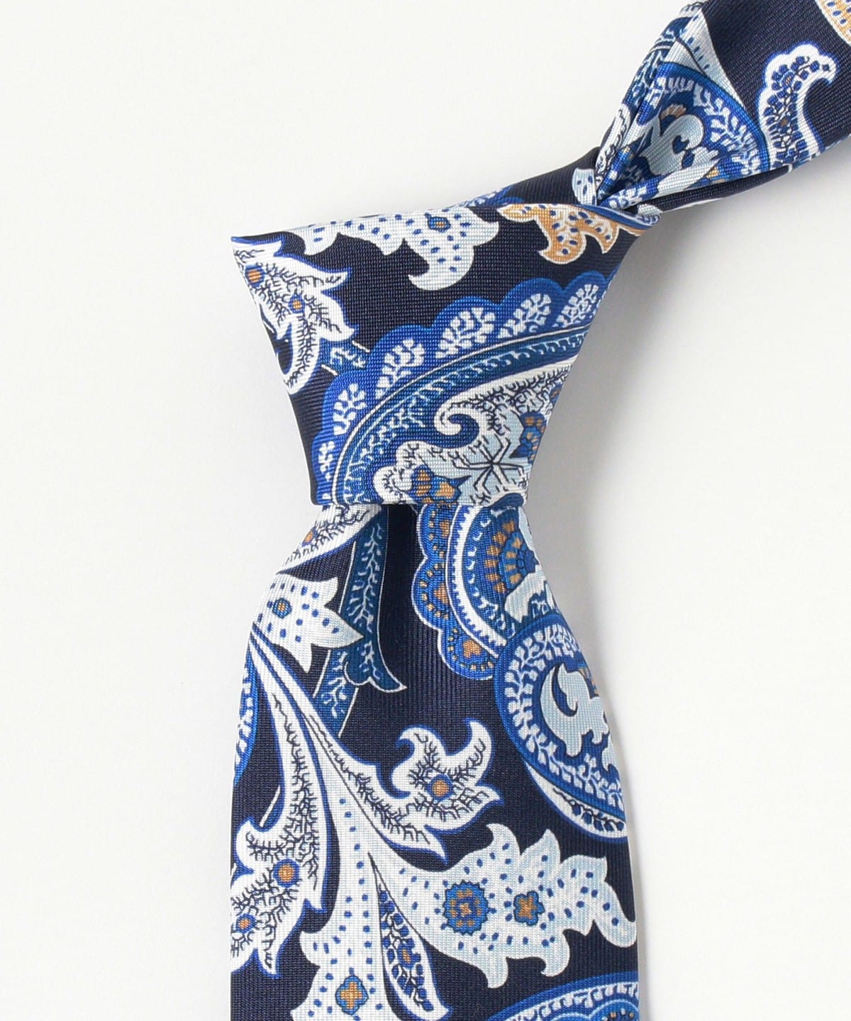 BEAMS F（ビームスF）Fermo Fossati シルク ペイズリー柄