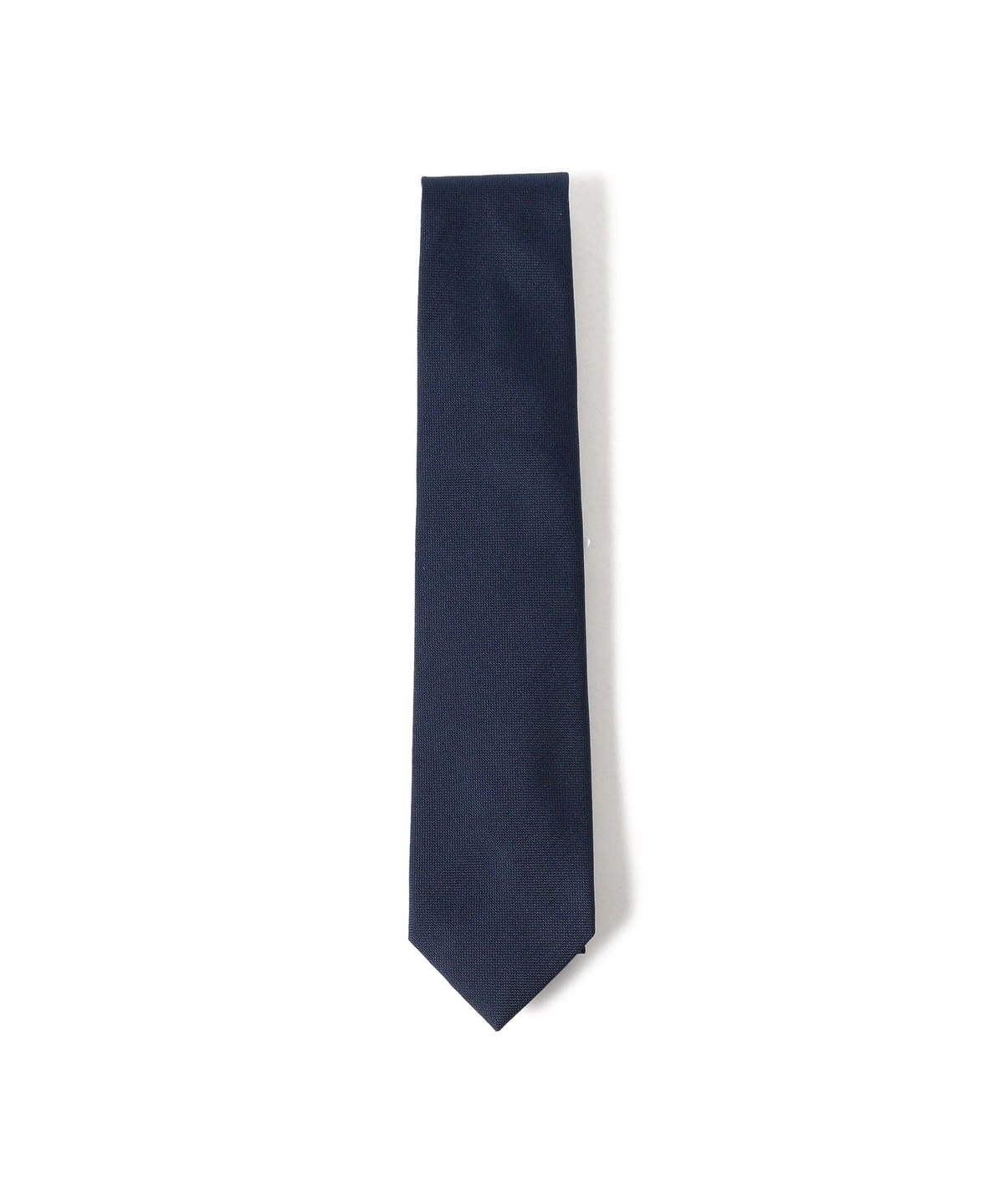【新品・タグ付き】BEAMS F シルク ソリッド　ネクタイ（ネイビー） BEAMS F（ビームスF）【8/7再値下げ】シルク ソリッド ネクタイ