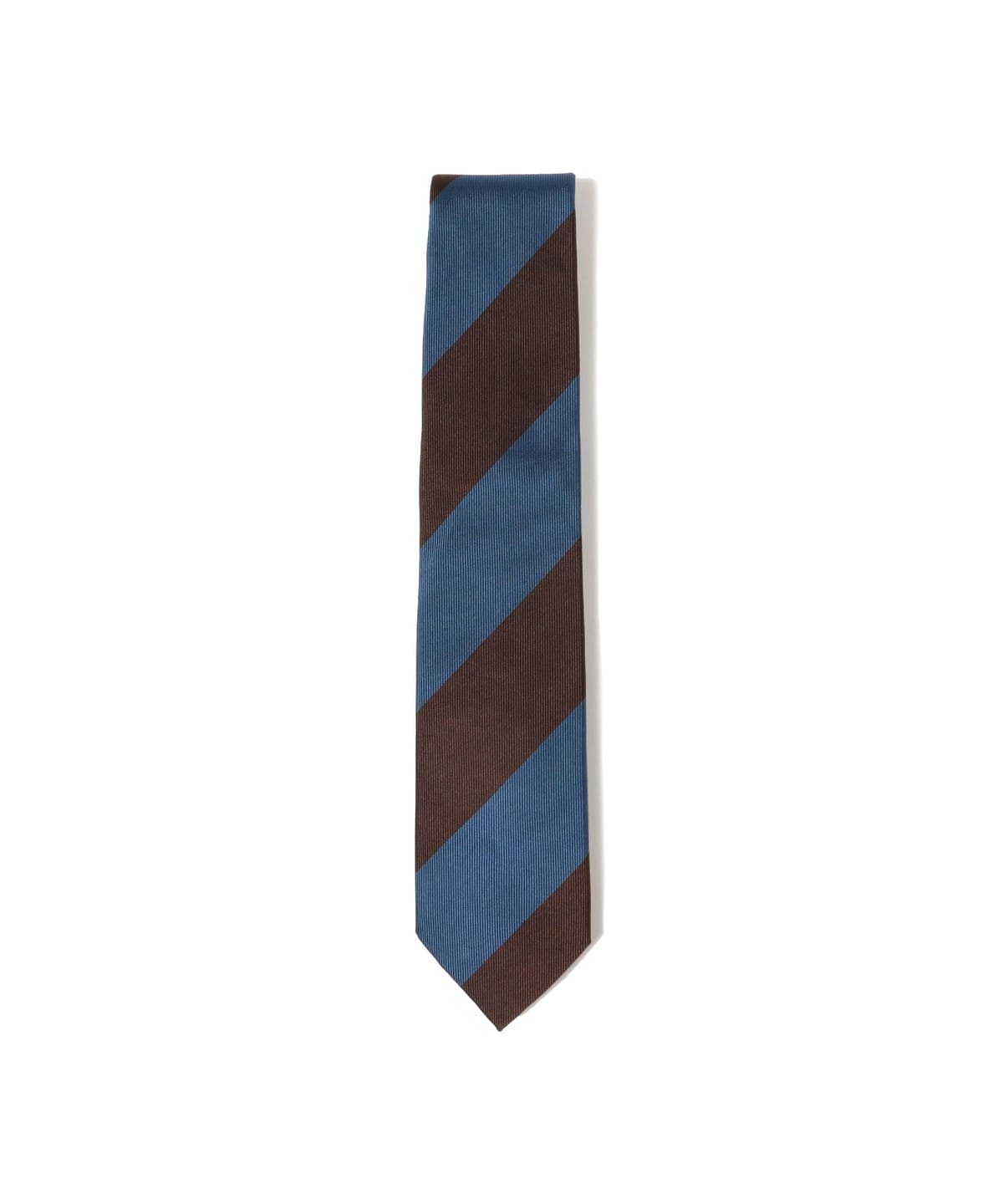 シルク ストライプ ネクタイ スーツ・ネクタイ MEN BROWN ONE SIZE シルク ストライプ ネクタイ スーツ・ネクタイ MEN BROWN ONE SIZE