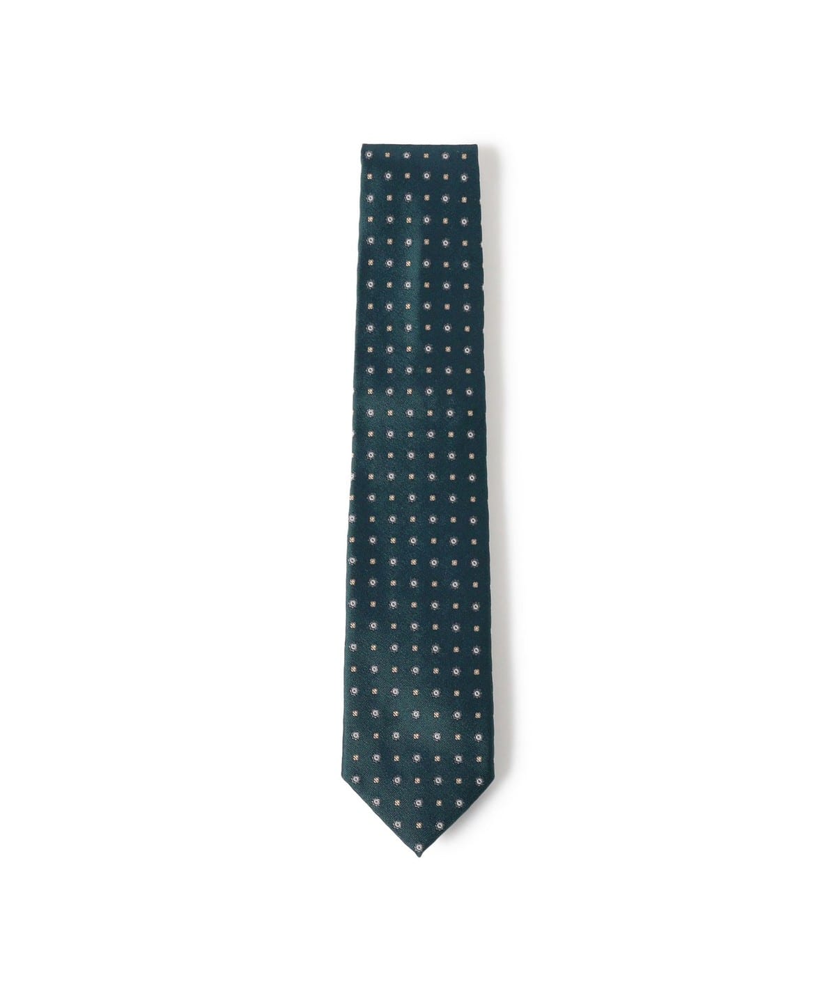 シルク フラワー小紋柄 ネクタイ スーツ・ネクタイ MEN GREEN ONE SIZE シルク フラワー小紋柄 ネクタイ スーツ・ネクタイ MEN GREEN ONE SIZE