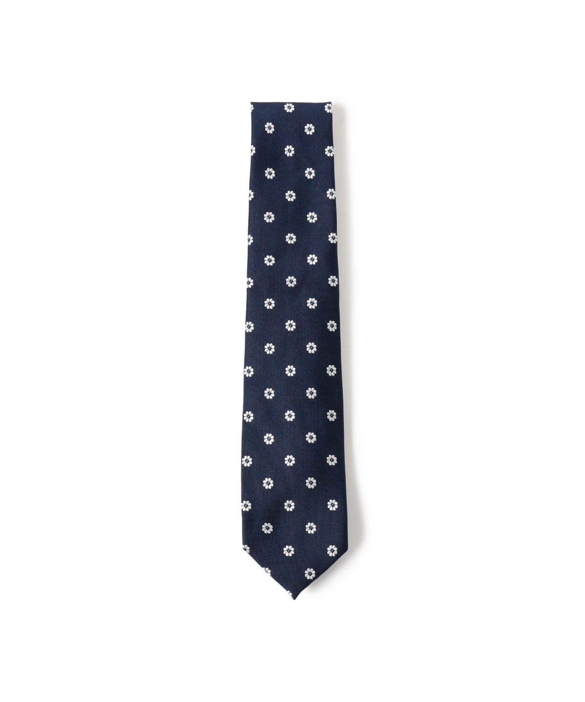 シルク フラワー小紋柄 ネクタイ スーツ・ネクタイ MEN NAVY ONE SIZE シルク フラワー小紋柄 ネクタイ スーツ・ネクタイ MEN NAVY ONE SIZE