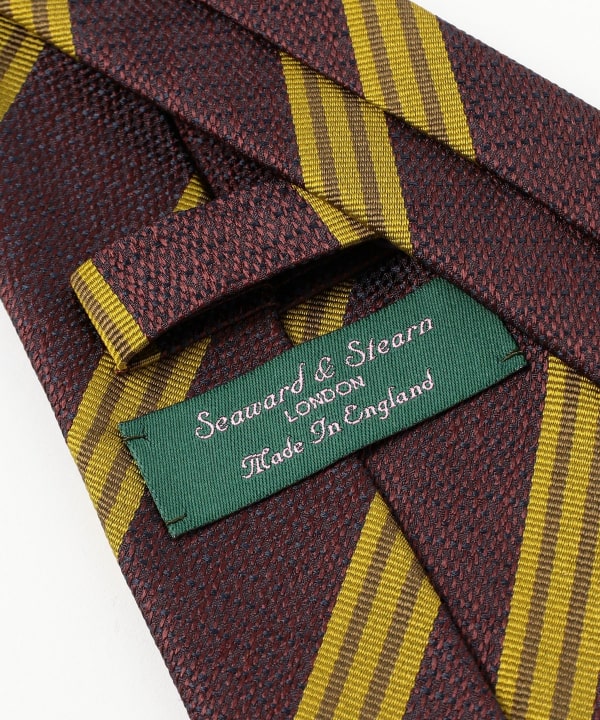 BEAMS F（ビームスF）Seaward & Stearn / シルク ストライプ