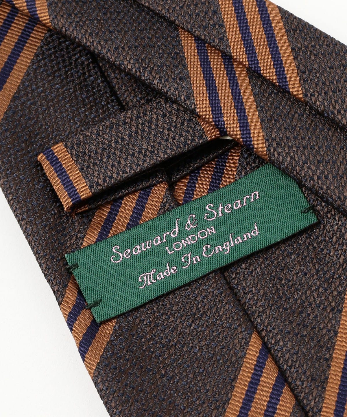 Seaward & Stearn × BEAMS F別注 ストライプ ネクタイ BEAMS F（ビームスF）Seaward & Stearn / シルク ストライプ