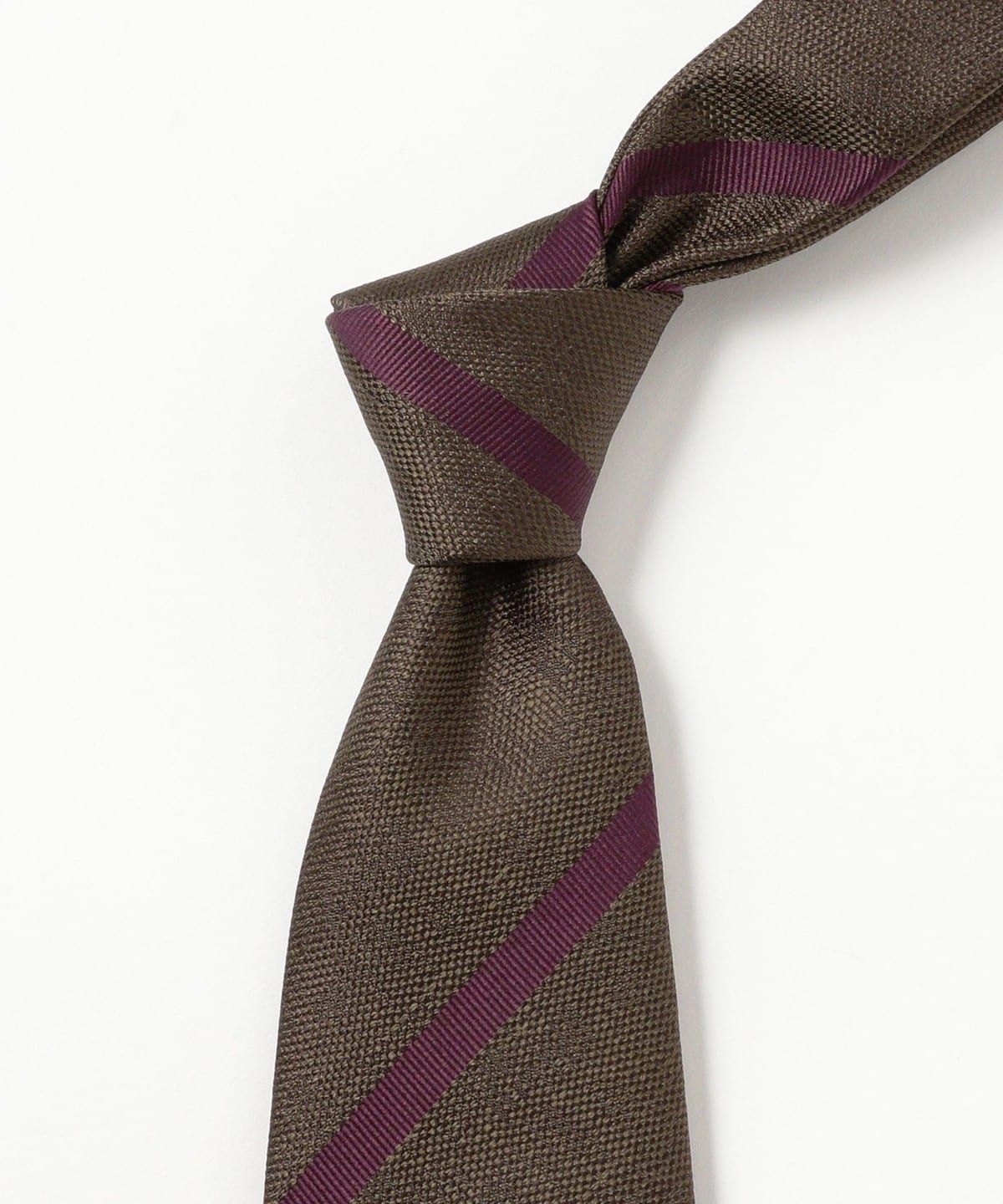 BEAMS F（ビームスF）Seaward & Stearn / シルク ストライプ