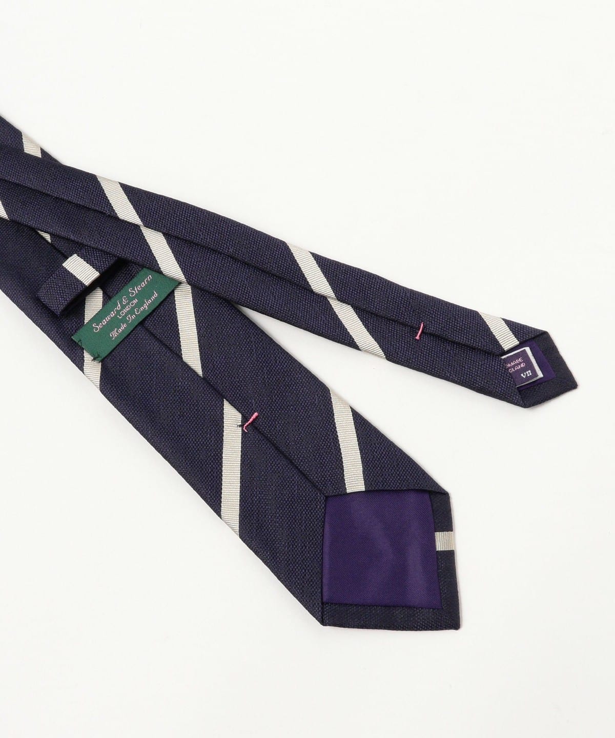 BEAMS F（ビームスF）Seaward & Stearn / シルク ストライプ ネクタイ